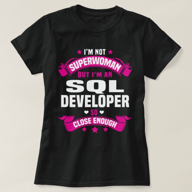SQL Developer T-Shirt (Design Front)