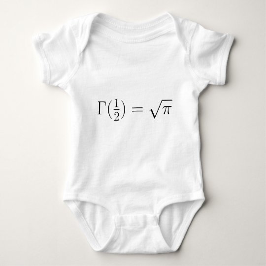 Sqrt(pi) from Gamma function Baby Bodysuit