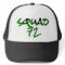 Squad72 72marketing trucker hat neon green black