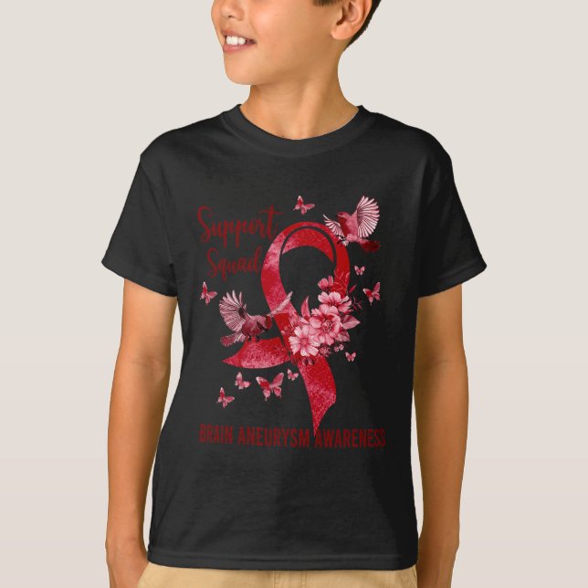 Squad Brain Aneurysm Awareness  T-Shirt (Front)