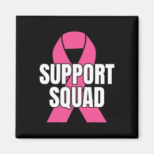 Squad Breast Cancer - In October We Wear Pink Ribb Magnet