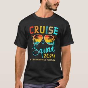 Squad Crew Cruise 2024 Summer Vacation Matching Fa T-Shirt