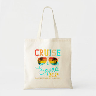 Squad Crew Cruise 2024 Summer Vacation Matching Fa Tote Bag