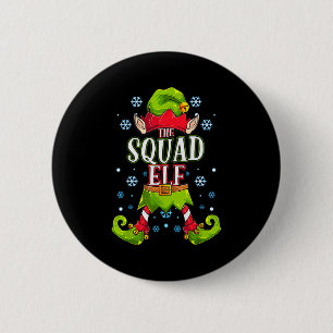 Squad Elf Matching Family Group Christmas Party  6 Cm Round Badge