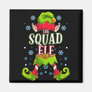 Squad Elf Matching Family Group Christmas Party Magnet