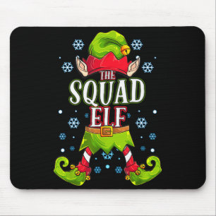 Squad Elf Matching Family Group Christmas Party  Mouse Mat