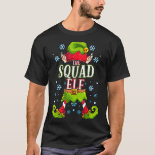 Squad Elf Matching Family Group Christmas Party  T-Shirt