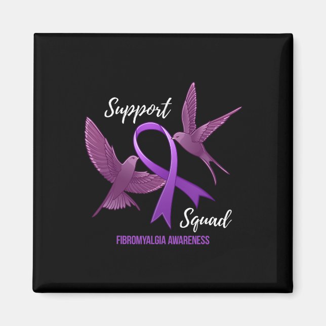 Squad Fibromyalgia Awareness  Magnet (Front)