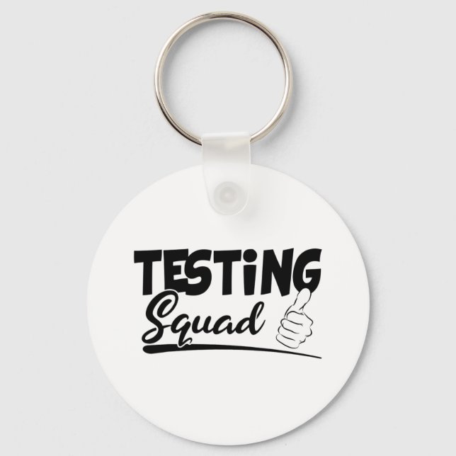 Squad Funny Exam Test Day Gifts For Students  Key Ring (Front)