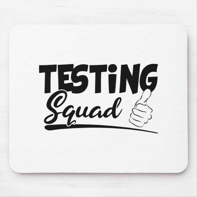 Squad Funny Exam Test Day Gifts For Students  Mouse Mat (Front)