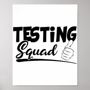 Squad Funny Exam Test Day Gifts For Students  Poster