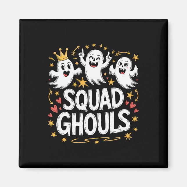 Squad Ghosts Matching Funny Halloween 1  Magnet (Front)