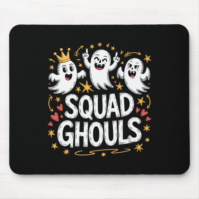 Squad Ghosts Matching Funny Halloween 1  Mouse Mat (Front)