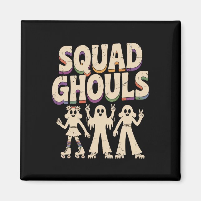 Squad Ghosts Matching Funny Halloween 3  Magnet (Front)