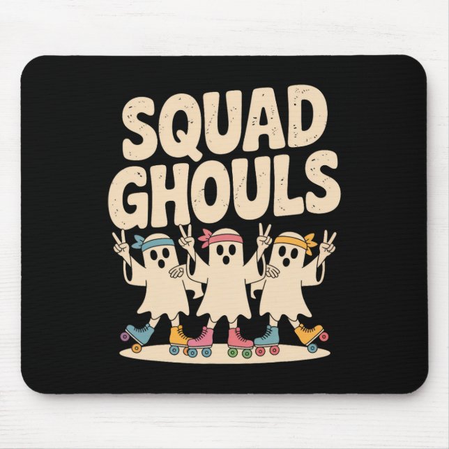 Squad Ghosts Matching Funny Halloween 6  Mouse Mat (Front)