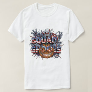 Squad Ghouls American Horror Halloween T-Shirt