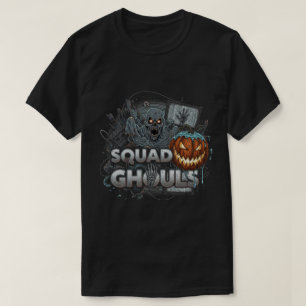 Squad Ghouls Colorful Halloween Horror T-Shirt