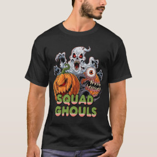 Squad Ghouls Colorful Halloween T-Shirt