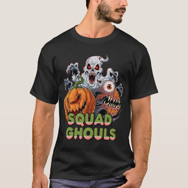 Squad Ghouls Colourful Halloween T-Shirt (Front)