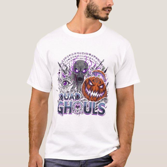 Squad Ghouls - Dark Halloween Horror T-Shirt (Front)