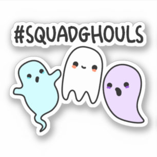 Squad Ghouls Funny Halloween Ghost Pun