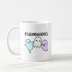 Squad Ghouls Funny Halloween Ghost Pun  Coffee Mug