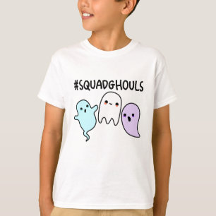 Squad Ghouls Funny Halloween Ghost Pun  T-Shirt