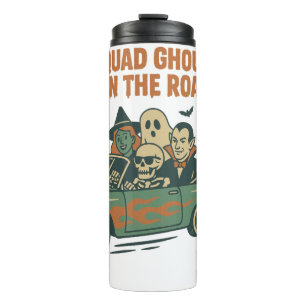 Squad Ghouls On The Road Retro Vintage Halloween Thermal Tumbler
