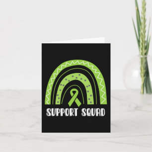 Squad Green Rainbow Kidney Disease Awareness  Card