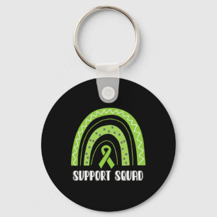 Squad Green Rainbow Kidney Disease Awareness Key Ring