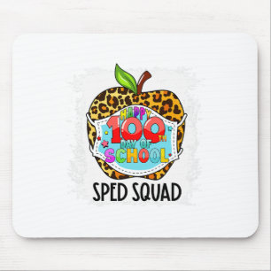 Squad Happy 100th Day Of School Face Mask Sped Ed Mouse Mat