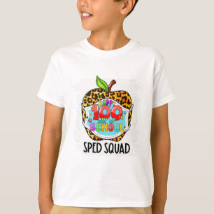 Squad Happy 100th Day Of School Face Mask Sped Ed  T-Shirt
