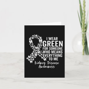 Squad I Wear Green For Kidney Disease Awareness  Card