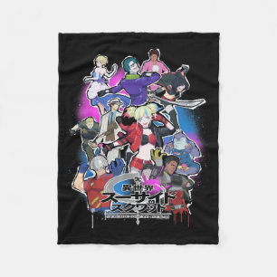 Squad Isekai Poster Design Fleece Blanket