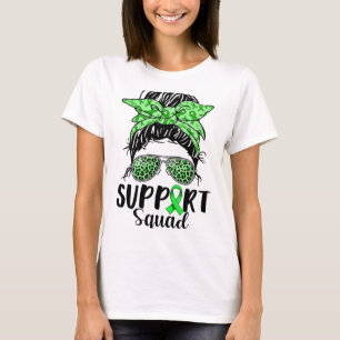 Squad Mental Health Awareness Month Messy Bun Woma T-Shirt