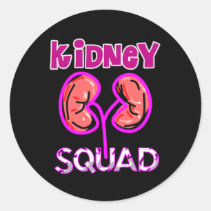 Squad Nephrology Nurse Dialysis Technician Classic Round Sticker