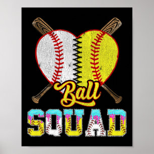 Squad Of Both Half Sell Softll Ice Cream Drip Poster