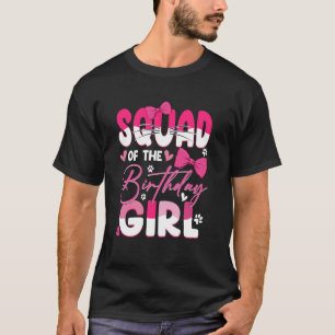 Squad Of The Birthday Girl Cat Kitty Family Matchi T-Shirt