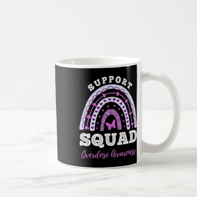 Squad Overdose Awareness Rainbow  Coffee Mug (Right)