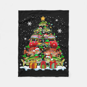 Squad Santa Salmon Byss Grouper Fishes Collection Fleece Blanket