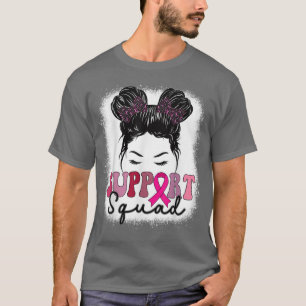 Squad Support Breast Cancer Awareness Squad Messy T-Shirt