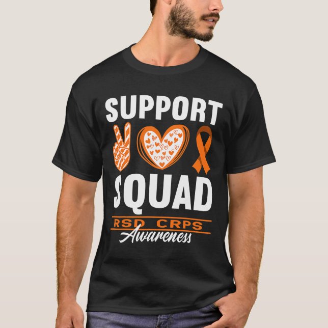 Squad Support I Reflex Dystrophy Pain Syndrome RSD T-Shirt (Front)