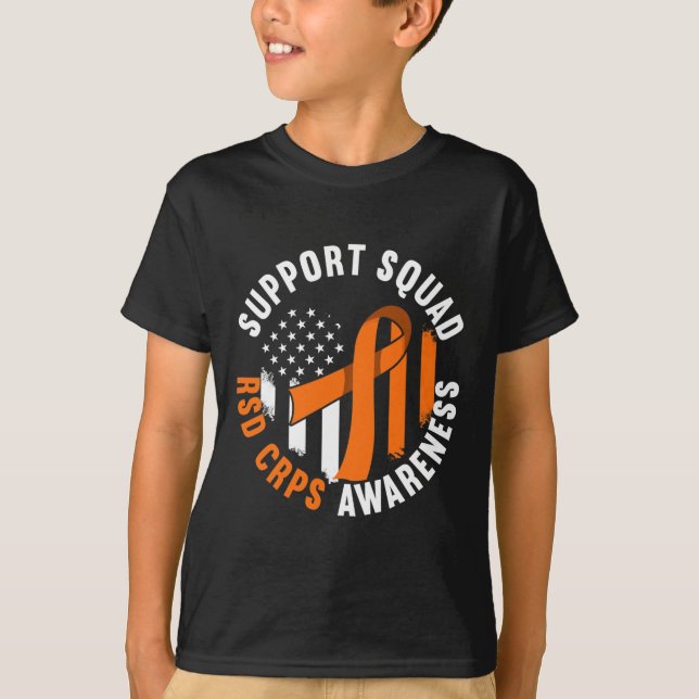 Squad Support I Reflex Dystrophy Pain Syndrome Rsd T-Shirt (Front)