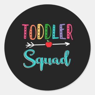 Squad Teacher Back To School Classic Round Sticker