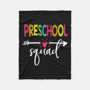 Squad Teacher Student Team Back To School  Fleece Blanket