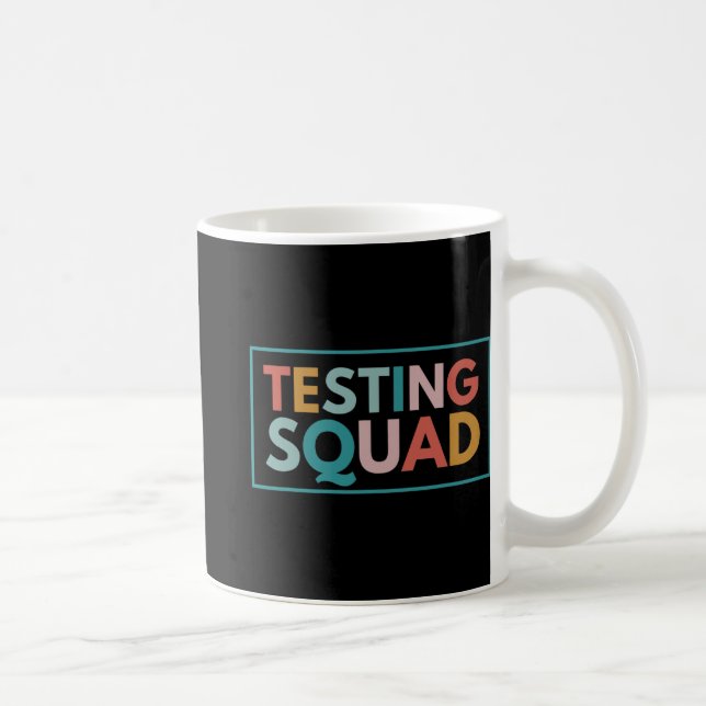 Squad Test Day Motivational For Teacher Student Ki Coffee Mug (Right)
