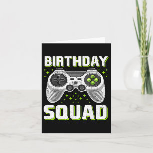 Squad Video Game Controller For Gamer Boys Girls 1 Card