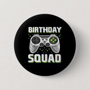 Squad Video Game Controller For Gamer Boys Girls 6 Cm Round Badge