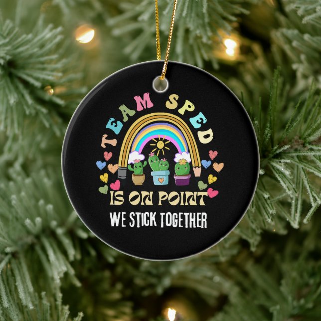 Squad we Forever Sticky for teacher Ceramic Tree Decoration (Tree)