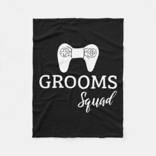 Squad Wedding Bachelor Party Wedding Party Fun Fleece Blanket